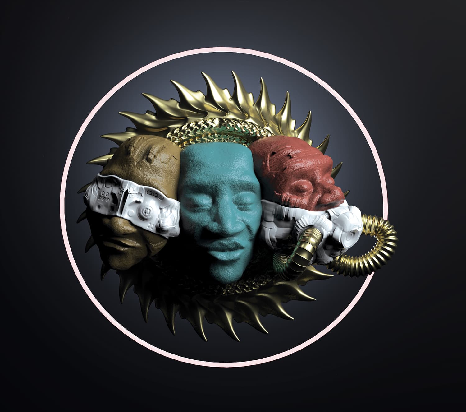 Social Enigma, contemporary 3D character art from the Dark Mythst series, BrakoVerse Media