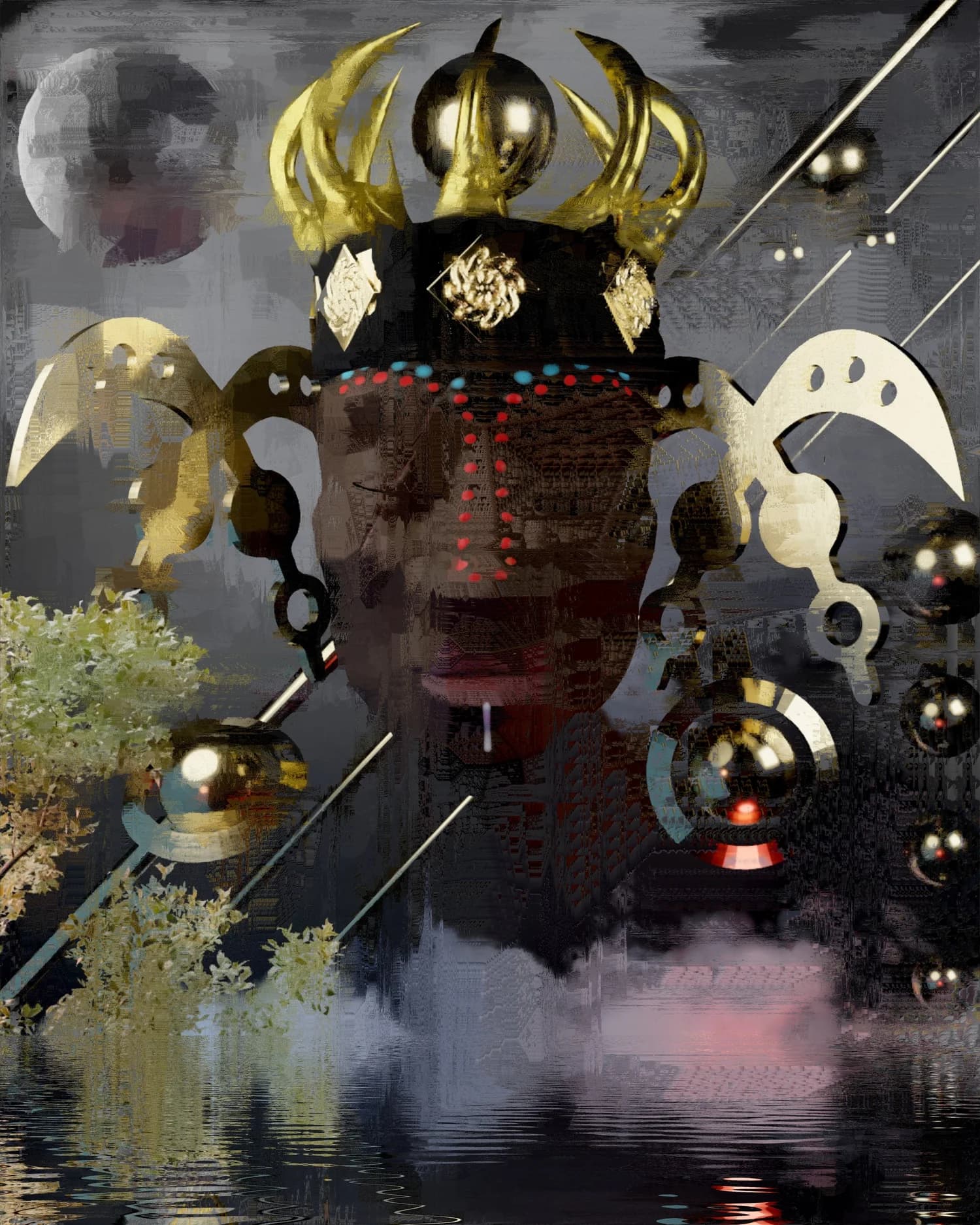 Osei Tutu, Dark Mythst series 3D portrait of the Asante king by BrakoVerse Media, Ghana